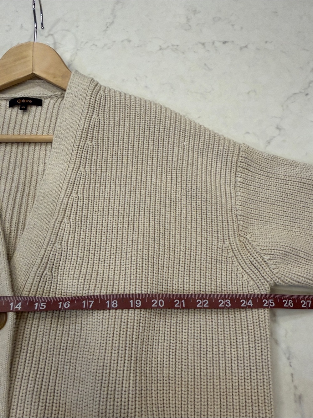 Quince 100% Organic Cotton Oversized Boyfriend Cardigan Size XL - Picture 6 of 9